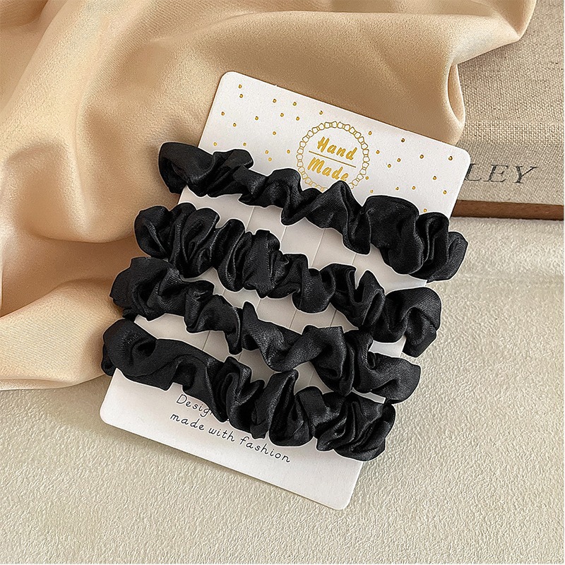 Alta sensibilidad al temperamento satén anillo de cabello de intestino para mujeres 2025 nuevo cabello de cola de caballo de correa de correa de cabeza coreana tocado de cabello