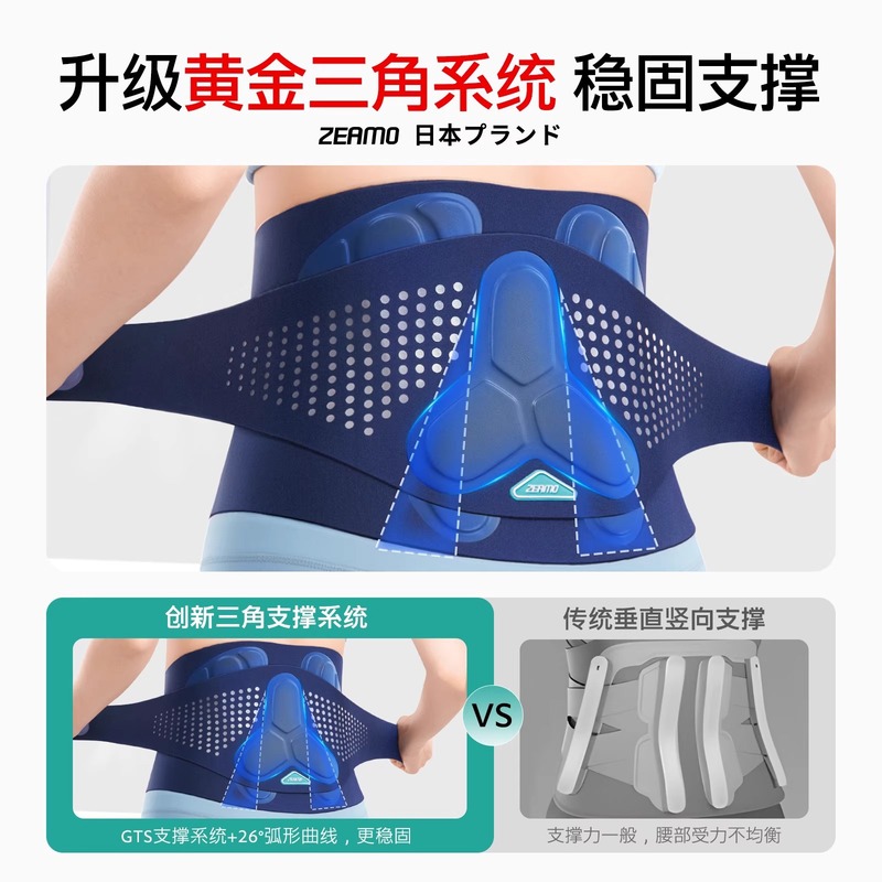 医療用の新しい熱プレス腰保護ベルト、アルミニウムプレート付き、腰をサポート、調節可能、快適で通気性のある腰保護ベルト、腰サポート|undefined