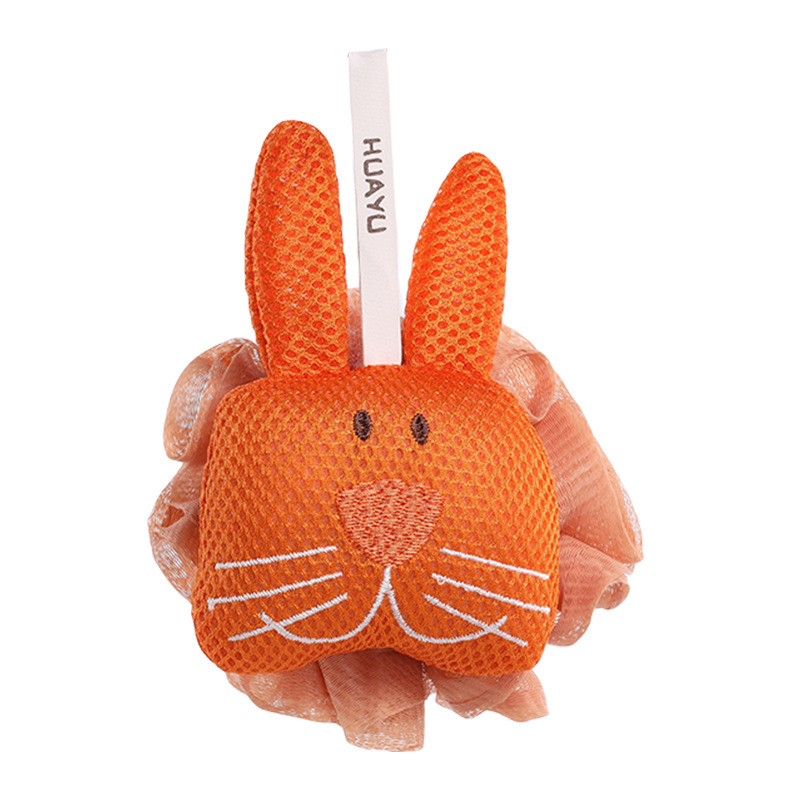 Children's Bath Flower Bath Towel, Large Size, High-End, Non-Shedding, Soft Cartoon Bath Ball, Foaming Back Scrubber, Bath Ball