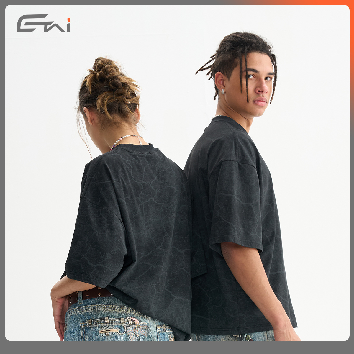 ETAI ropa de hombre de verano retro camiseta de hombre marca de moda adolescente de alta calidad corta versión ancha casual hombre mangas cortas