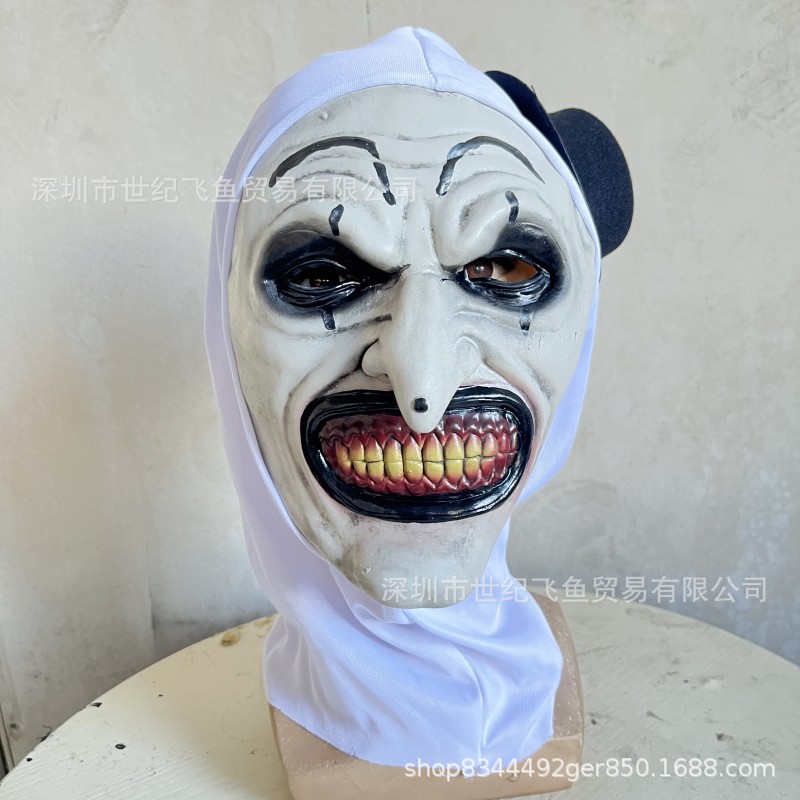 Halloween Soul Broken Clown Mask Cosplay Festival divertido vestido nuevo casco de látex en stock
