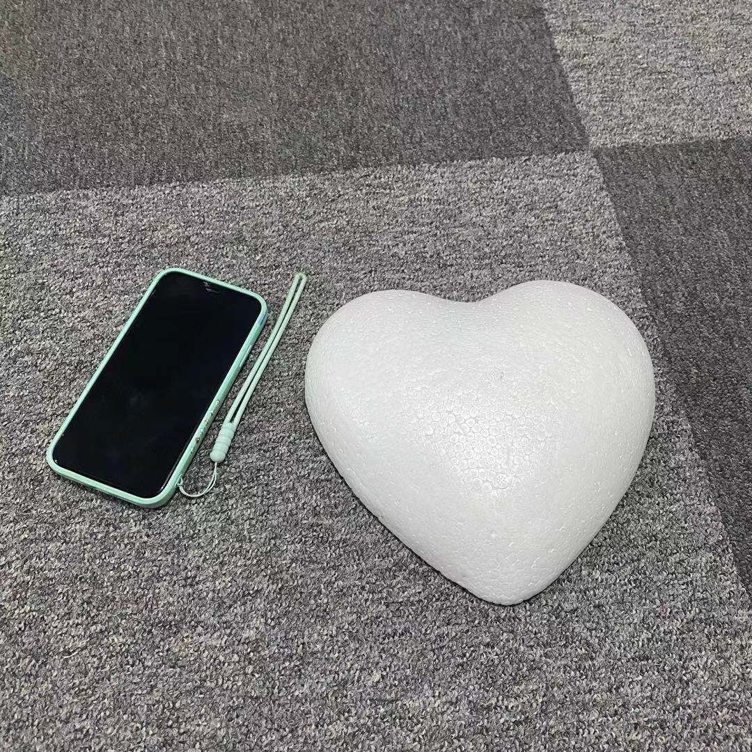 Baolilong espuma sólida tamaño del corazón melocotón medio amor decoración de la ventana boda apoyos pintados