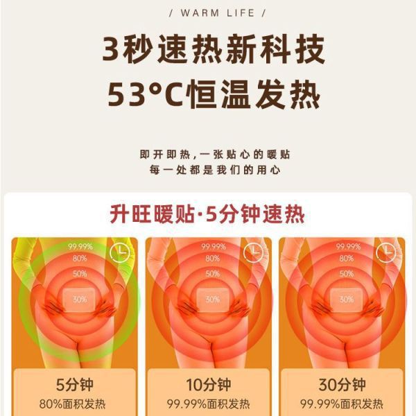 新款暖贴暖宝宝贴持续自发热便携女生用防寒保暖身敷贴足热帖2A|undefined