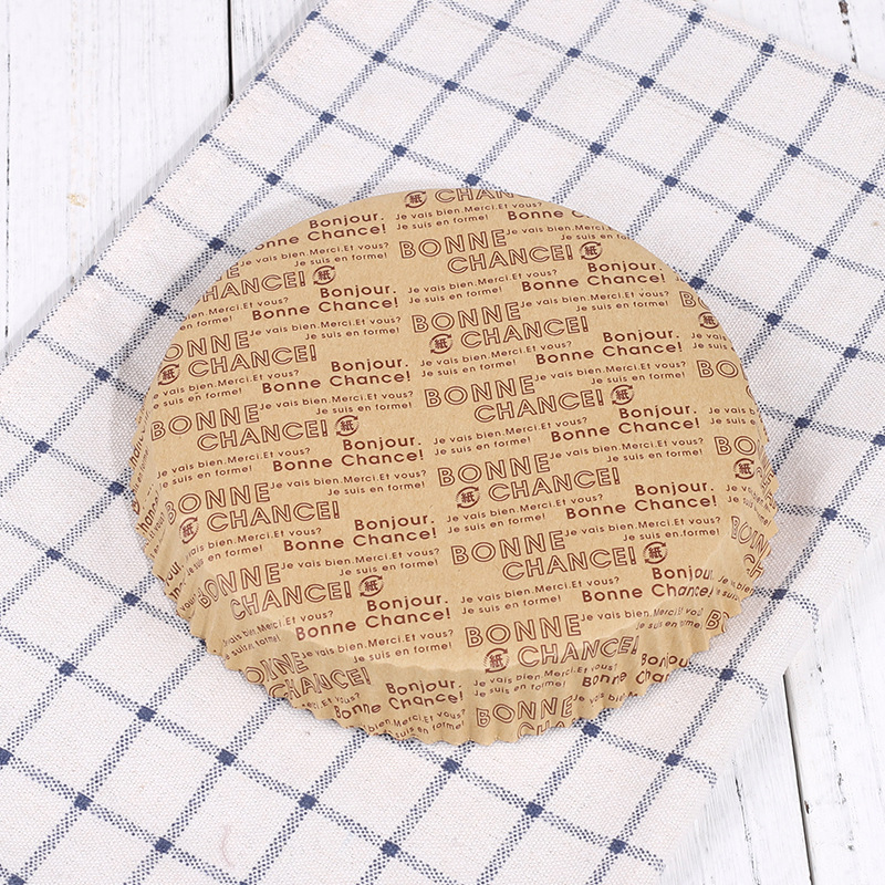 批发4寸6寸8寸圆形披萨纸托防油耐高温一次性面包纸托包装盒批发3