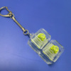 Pc two-key (green axis) snake bone chain