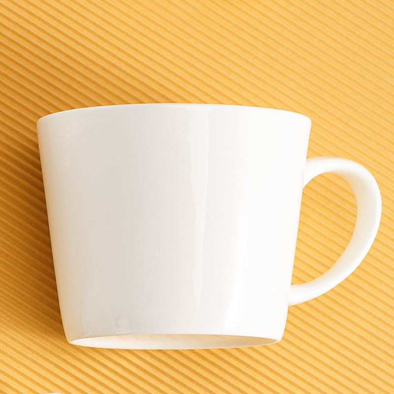 Jingdezhen de alta calidad sin plomo no tóxico taza de agua de porcelana ortogénica doméstica de gran capacidad de agua potable taza de té de microondas taza de leche