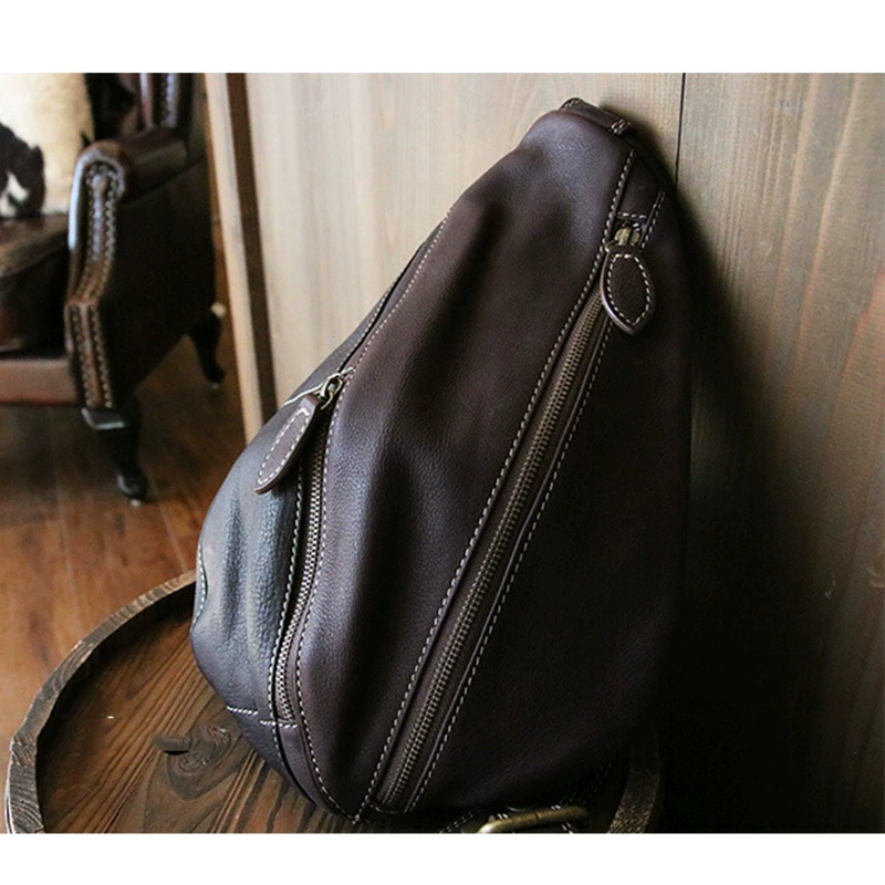 Женская нагрудная сумка из искусственной кожи, модная сумка через плечо, Простой повседневный мужской рюкзак большой емкости, водонепроницаемая нагрудная сумка