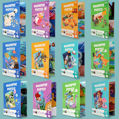 Cross-border children magnetic advanced puzzle kindergarten baby intelligence enlightenment early education 3 to 6 years magnetic puzzle toy