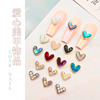 Metal accessory for manicure, jewelry, nail stickers heart-shaped, decorations, tape