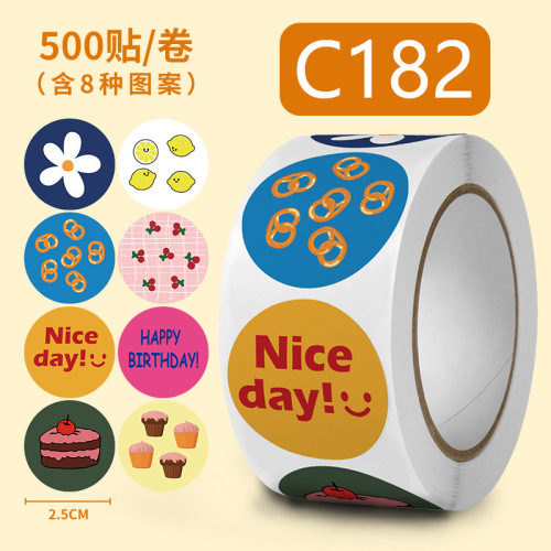 500 pieces of ins style Korean cartoon cute handbook stickers water cup computer phone case decoration birthday cake stickers