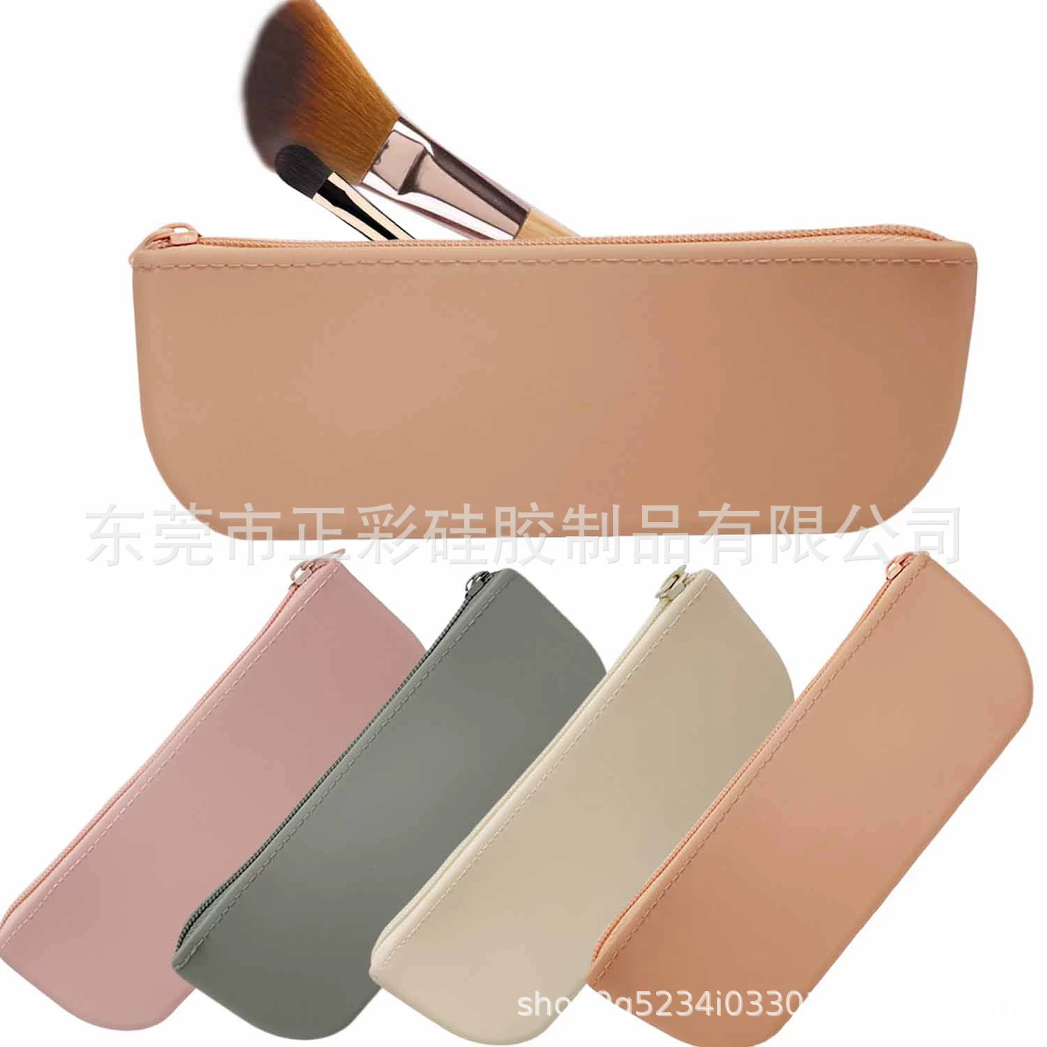 Новый продукт, силиконовая сумка для кистей для макияжа, дорожная косметичка, мягкий портативный держатель для кистей для макияжа, дорожная коробка для кистей для макияжа