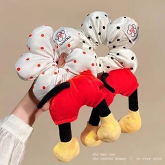 ミッキーフラワーバットヘアバンド大女性ハイエンドボールヘアロープクロスボーダー新しいゴムバンドヘアアクセサリー