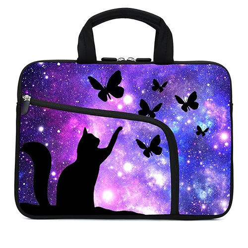 Manufacturer customized portable tablet bag, digital printed laptop bag, starry sky top computer bag