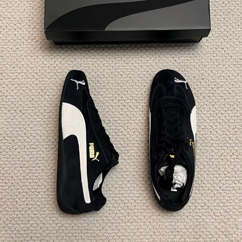 Putian Pure Original Pm Racing Shoes Rose Park Caiying Men's and Women's Couple Retro Low-Top Versatile Trendy Casual Sneakers with Laces Putian Pure Original Pm Racing Shoes Rose Park Caiying Men's and Women's Couple Retro Low-Top Versatile Trendy Casual Sneakers with Laces