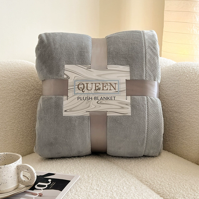 Duvet, coral flannel sofa for sleep, increased thickness