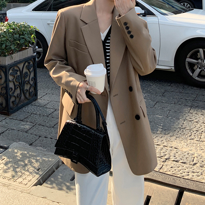 plus size Suit Jacket Women's Instagram Popular Spring and Autumn New Korean Style Loose Casual Internet Celebrity Street chubby girl Suit