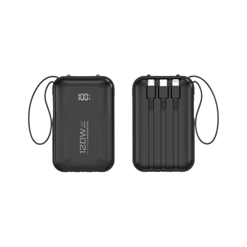 新しい 120 ワット超高速充電パワーバンク 20000 mah 大容量ポータブル電源ギフト印刷付き|undefined