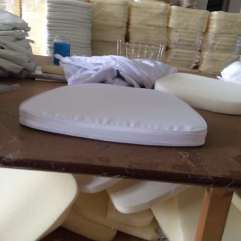 可移动竹节椅海绵坐垫，PU竹节椅座垫软垫舒适阳台