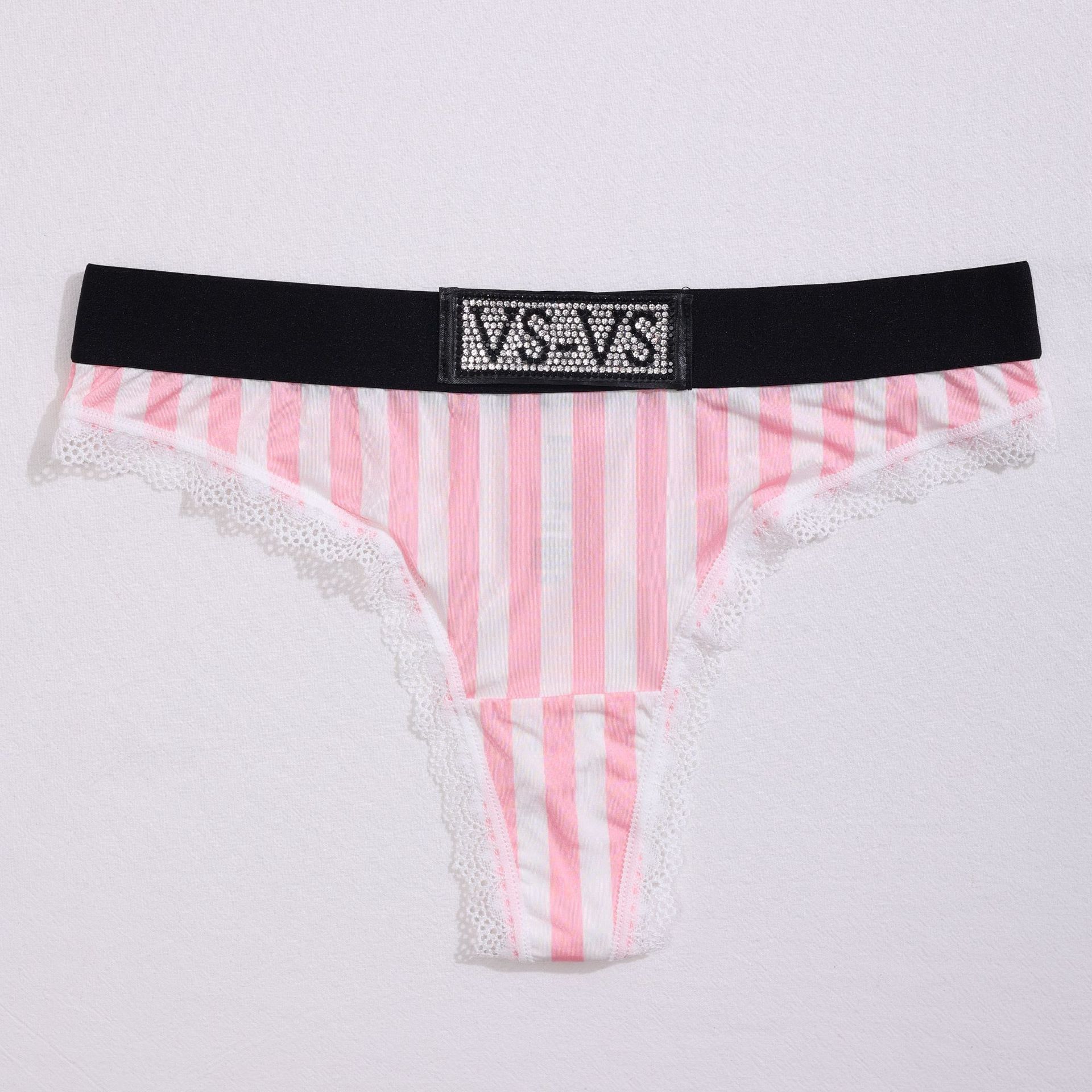 분홍색과 흰색 스트립