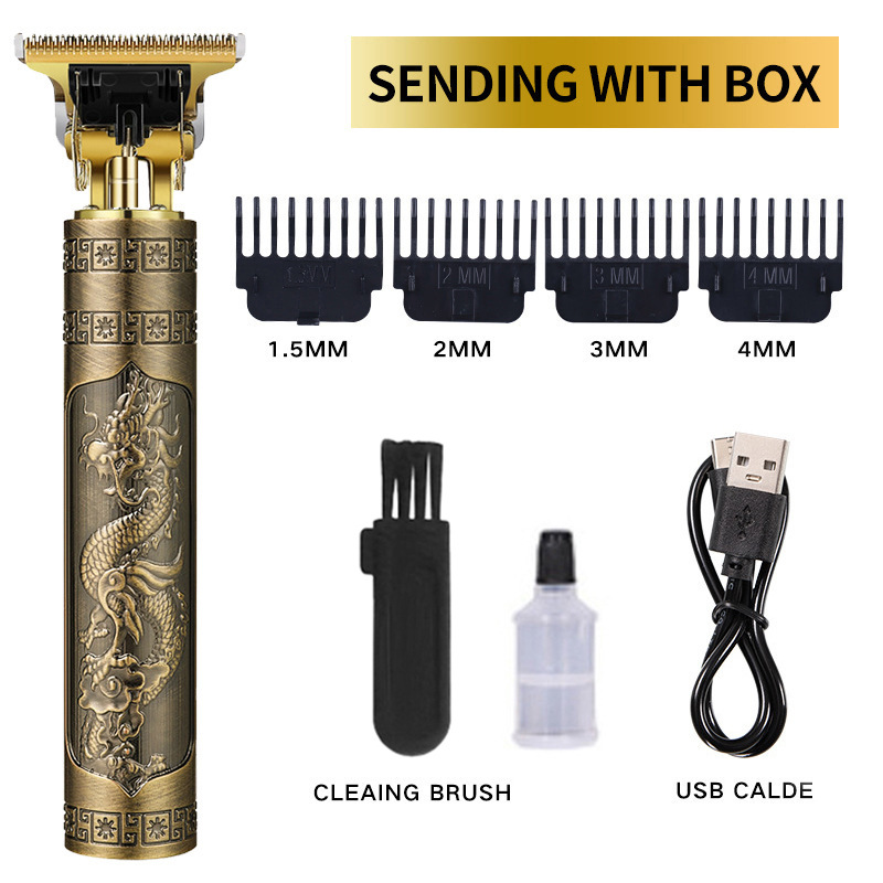 Cortadora de pelo profesional para peluqueros, recortadora universal para desbaste, recorte y afeitado, recargable para adultos.