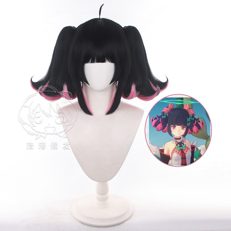 【Haogang】Zenless Zone Zero Delusional Angel Nangong Yu cosplay wig, double claw clip ponytail, round top 【Haogang】Zenless Zone Zero Delusional Angel Nangong Yu cosplay wig, double claw clip ponytail, round top