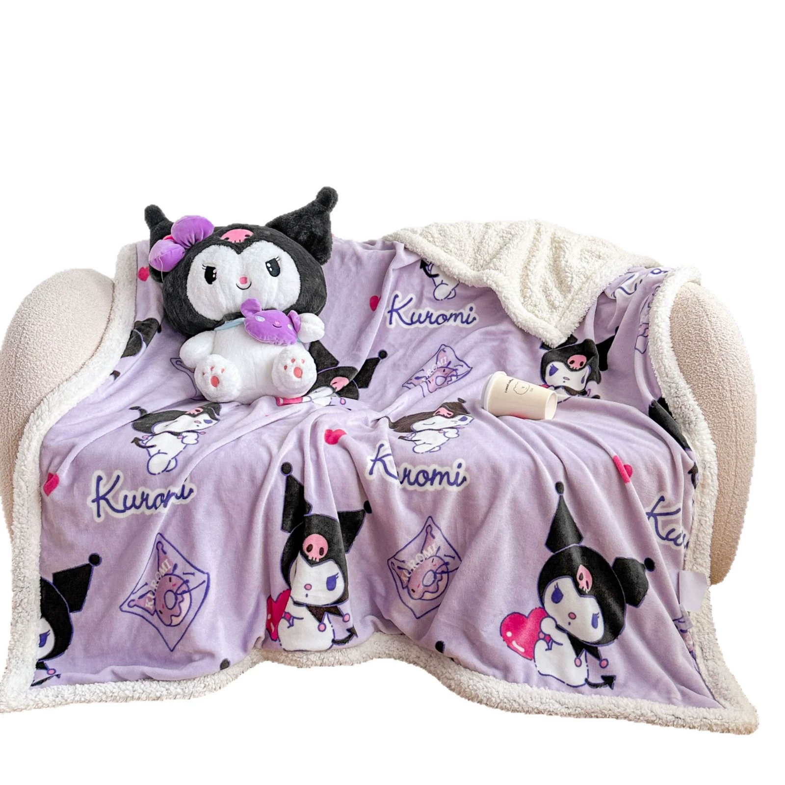 Multifunctional cartoon duvet for kindergarten, increased thickness