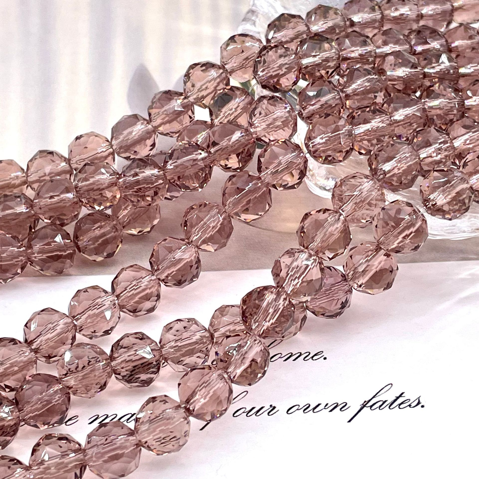 Bola de flores de 8mm Jingjing K9 cuentas sueltas de cristal 64 superficies cortadas con cuentas Accesorios de joyería hechos a mano de bricolaje Pulsera Collar lote suelto image 31