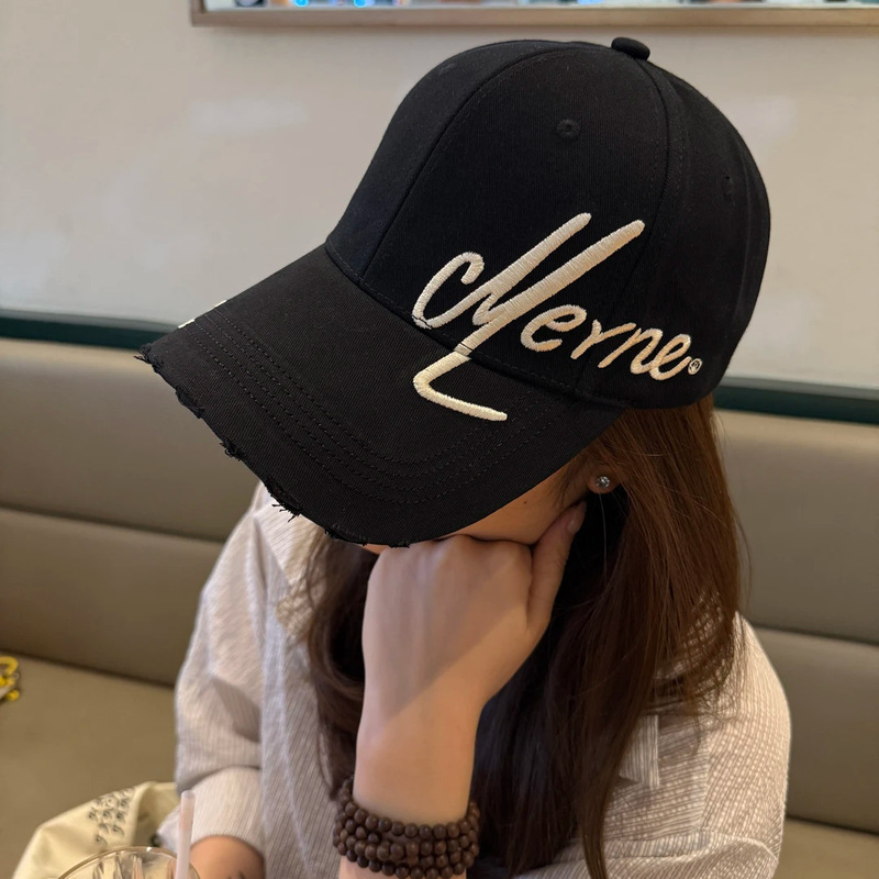 加大加深刺绣棒球帽女新款潮牌百搭显脸小宽檐硬顶棒球帽男大头围|undefined