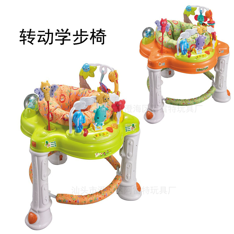 Baby Jumping and Rotating Toddler Chair with Light and Music Multifunctional Walker Baby Walker