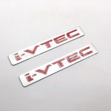 I-VTEC车标适用于思域雅阁改装后尾字标排量标i-VTEC铝标贴