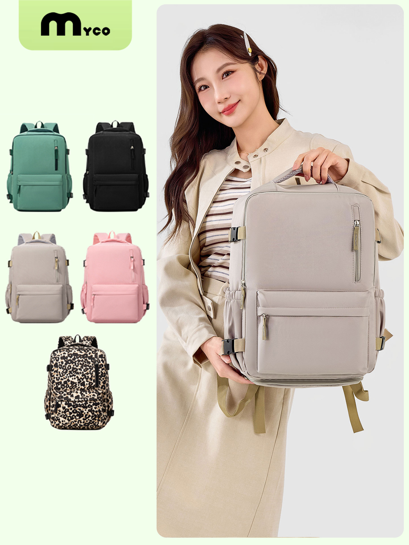 Nueva mochila transfronteriza de gran capacidad de viaje corto mochila multifuncional de equipaje de negocios mochilas