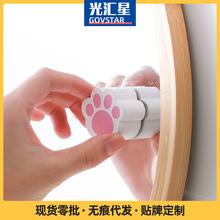 貓爪鏡子擦浴室玻璃鏡面水龍頭清潔棉陶瓷瓷磚PU棉化妝鏡面海綿擦