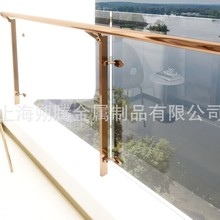 不锈钢景观玻璃护栏钢化夹胶玻璃栏杆立柱景区阳台玻璃护栏