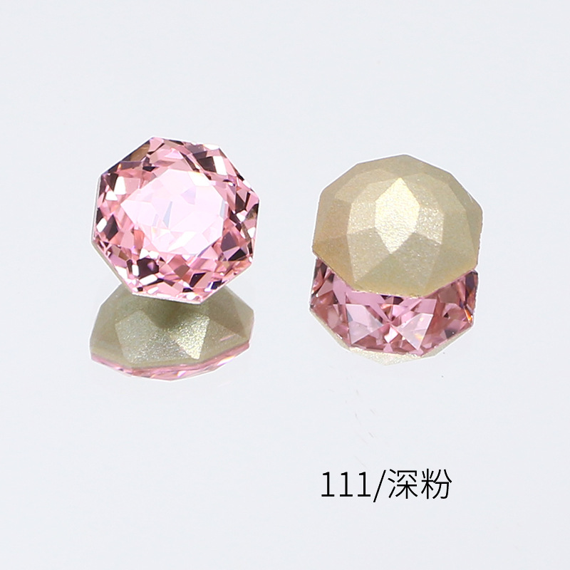 3289 팔각형 장미 컷 8*8mm