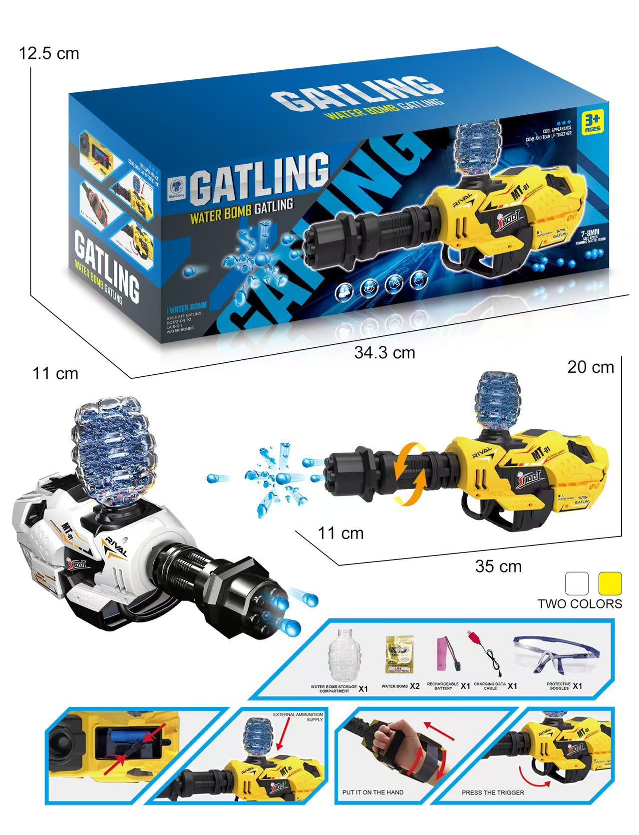 Hierro y acero equipo escudo eléctrico dispensador de pelo juguete niños niño Wearable brazo tiro bomba agua 3 Regalo 6