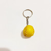 Small baseball keychain with zipper, pendant for leisure, 2cm, wholesale, European style, Birthday gift