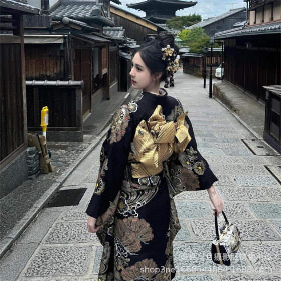 Studio New Japanese Kimono Traditional Bathrobe Japanese Photo Divine Photography Girl Improved Japanese Photo Clothing