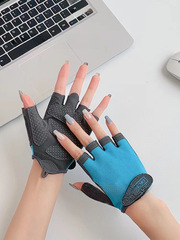 健身手套女男夏季器械訓練自行車訓練瑜伽防滑防起繭薄款運動半指