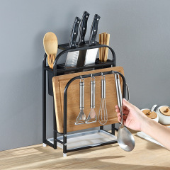 Stainless steel knife holder kitchen supplies chopsticks integrated chopping board cutting board kitchen knife knife multi-functional storage rack storage rack