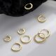 Cross-border Aperture with Diamond Small Ear Buckle Women's Light Luxury High-end Ear Accessories Niche Simple Ear Nail Ring Ins Ear Ring