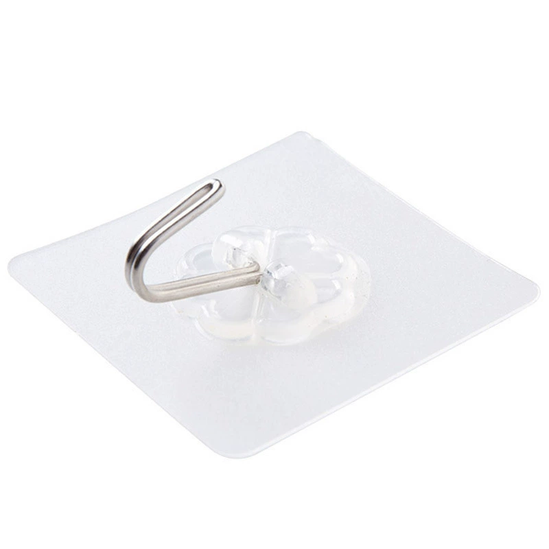 Hook strong glue wall Hanging wall Hanging, transparent transparent without trace dormitory, wall -free hook, sticking hook