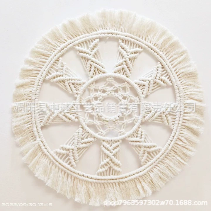 Тканый гобелен ручной работы в стиле бохо