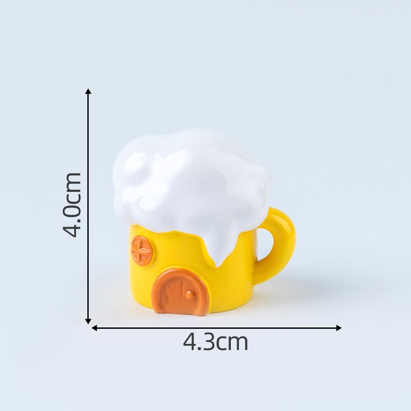 クリエイティブバーミルクティーショップ食品シリーズキャビン diy 装飾ブラインドバッグ吊りアクセサリー車のデスクトップ装飾品|undefined
