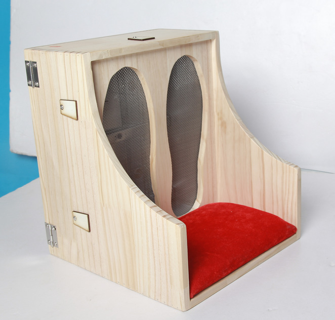 Wooden Foot Moxibustion Box Portable Sole Warming Device with Moxa Sticks for Home Relaxation 27.5x28.5x32cm specifications
