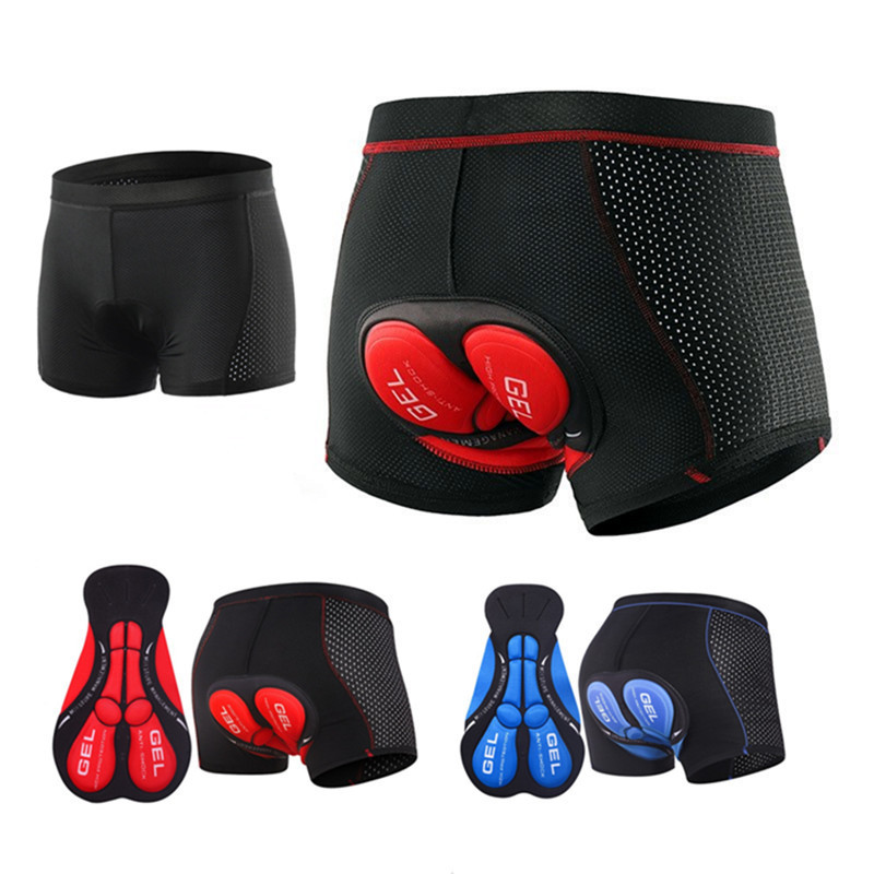 Cross-Border Spot Amazon Hot Product Breathable Cycling Pants Sports Underwear Men's High-Density Shock-Absorbing Cushion Cycling Shorts