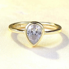 2024�¿�S925�y��S��5*7mm����ˮ�ξ��½�ָŮ�W�����N����u