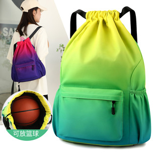 Cross-border Waterproof Hiking Bag Large Capacity Sports Fitness Bag Outdoor Travel Bag Bundle Pocket Drawstring Backpack