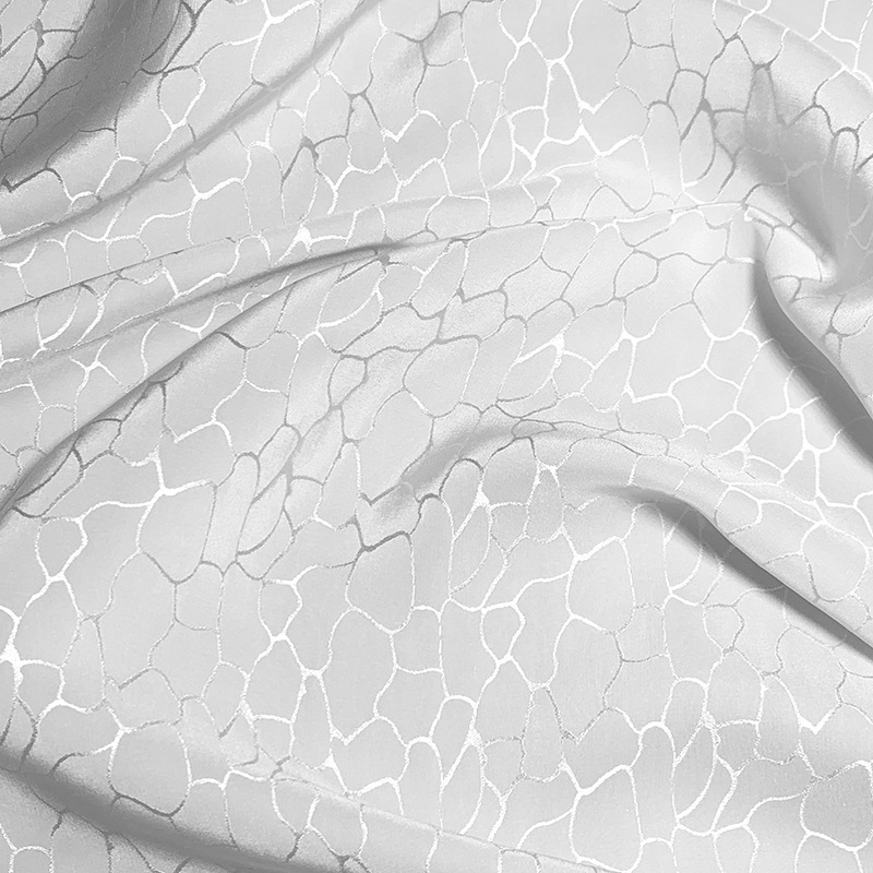 seda de morera agrietada seda de alta calidad tela jacquard satén brillante vestido vestido vestido casual chino cheongsam tela