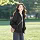 [Fine Workmanship] 2025 Spring Clothes Explosions Unique Hooded Charge Clothes Loose Jacket Women's Spring All-match Commuter