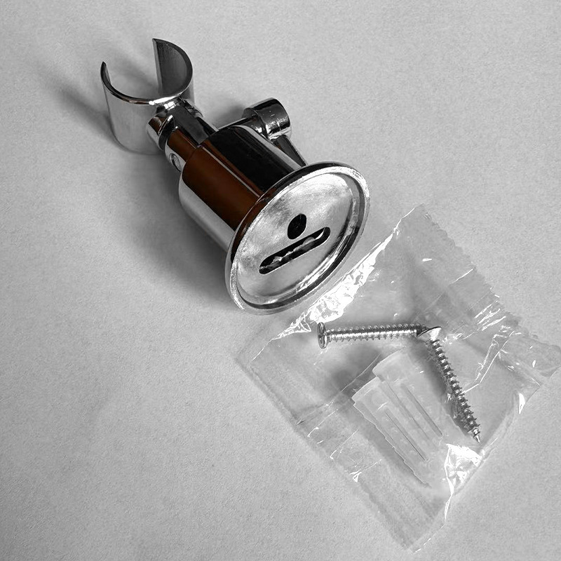 The manufacturer supplies zinc alloy showerhead brackets with 180-degree adjustable hand-held showerhead bases and wall-fixed showerhead brackets Item Picture